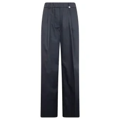 Pantalon à taille élastiquée et pli marqué