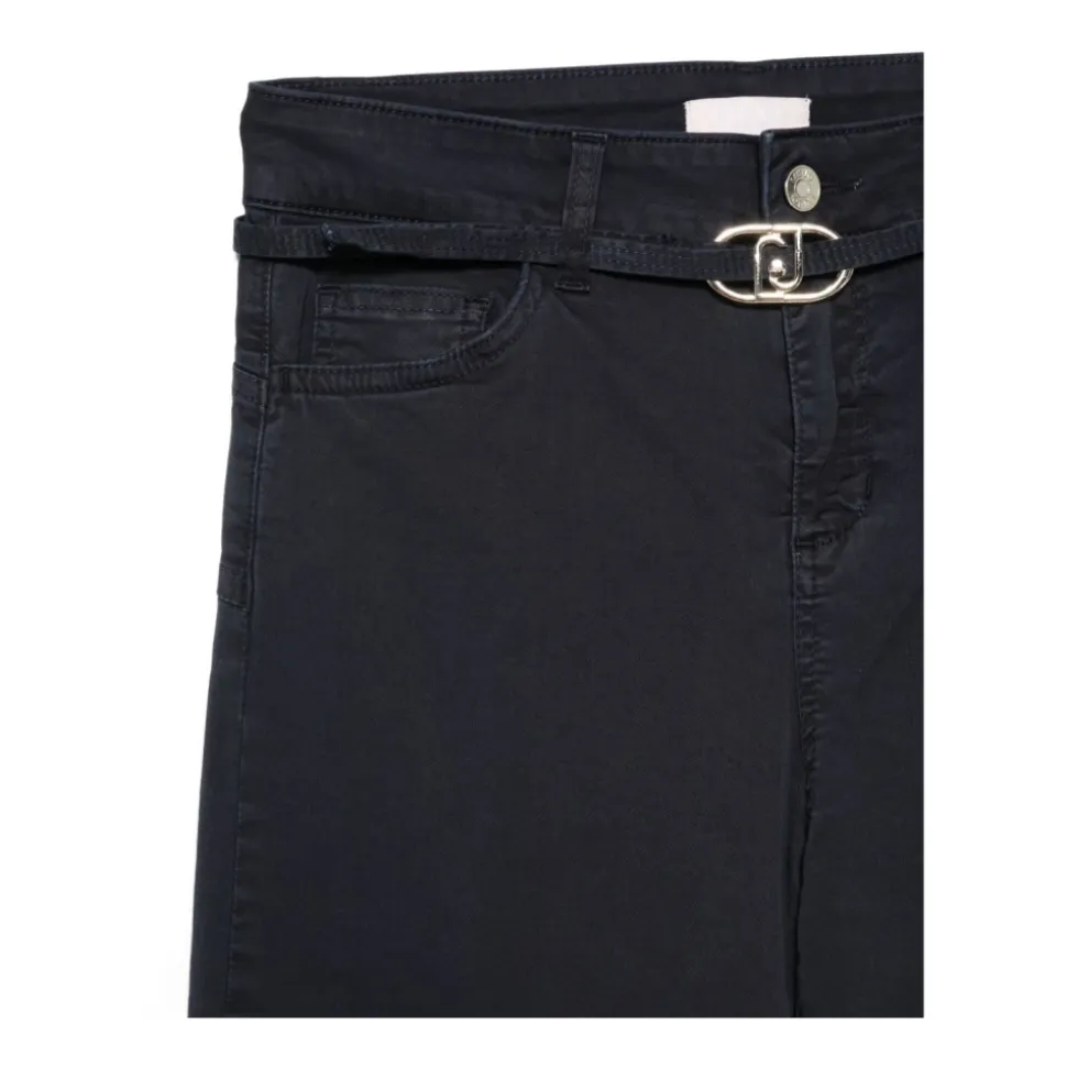 Pantalon Évasé avec Ceinture