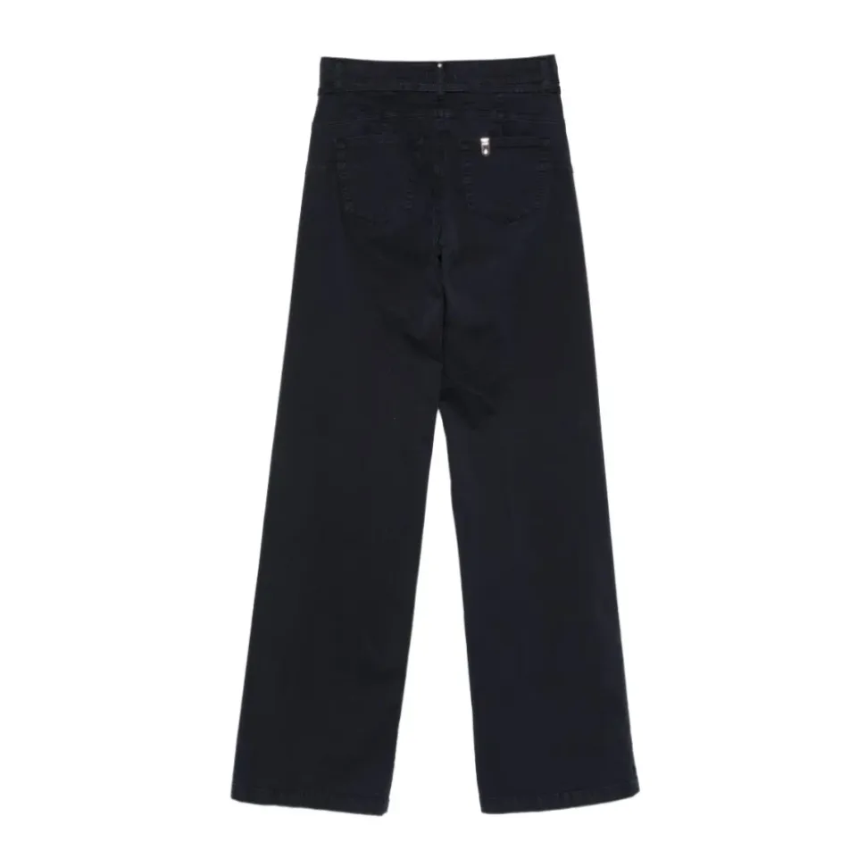Pantalon Évasé avec Ceinture