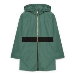 Parka avec bande contrastante