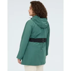 Parka avec bande contrastante