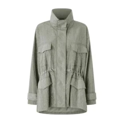 Parka technique avec mini clous effet strass