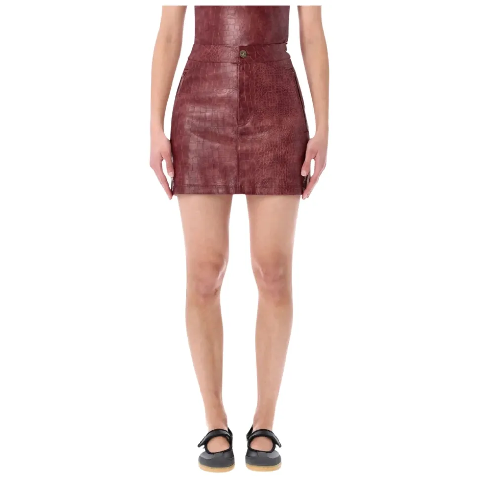 Pleather Mini Skirt