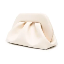 Pochette à bandoulière en simili cuir blanc