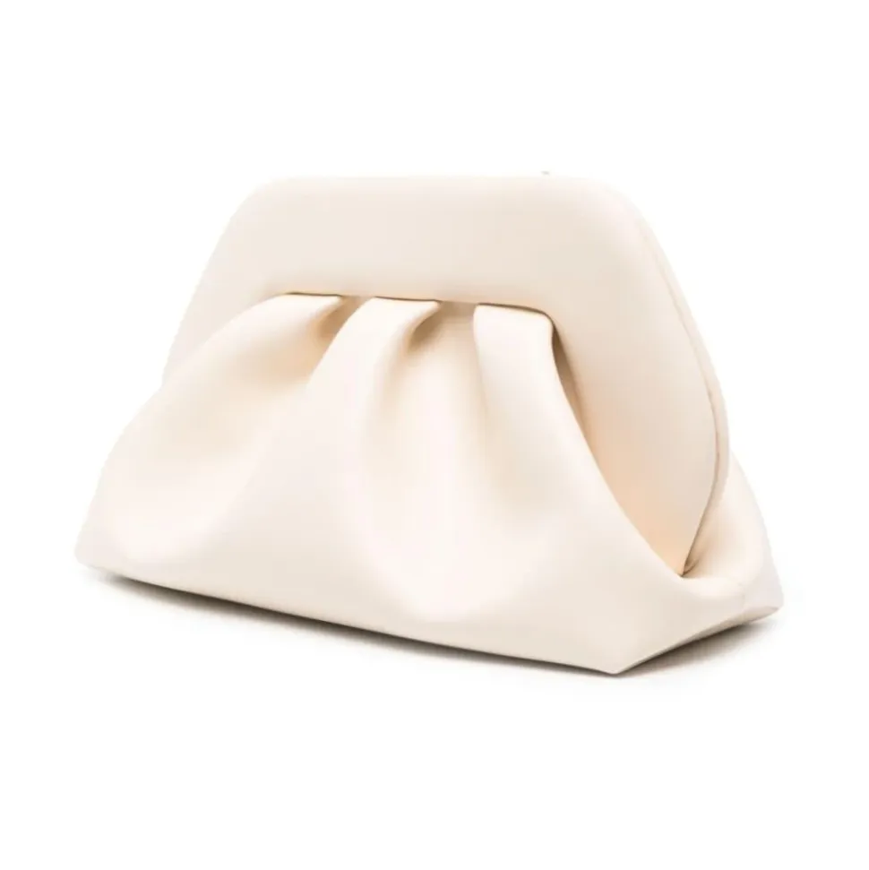 Pochette à bandoulière en simili cuir blanc