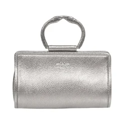 Pochette en Cuir avec Bandoulière Amovible