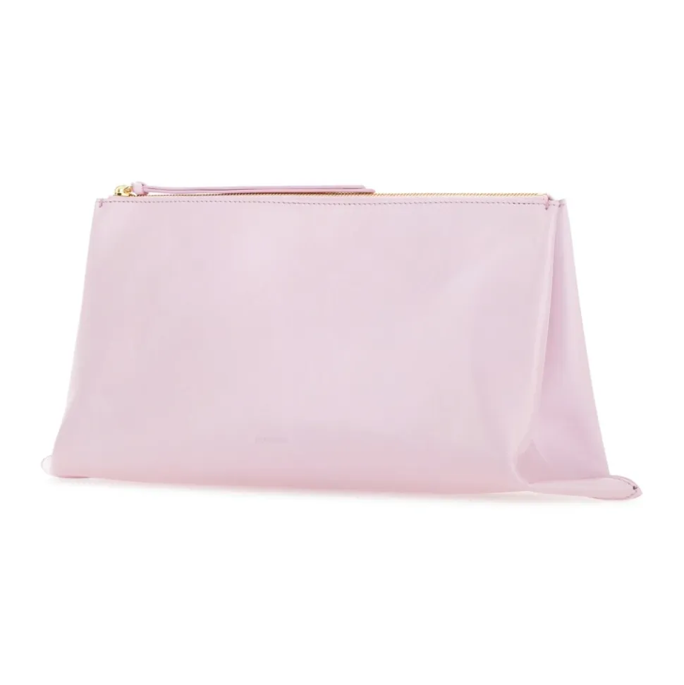 Pochette Zippée avec Logo en Relief