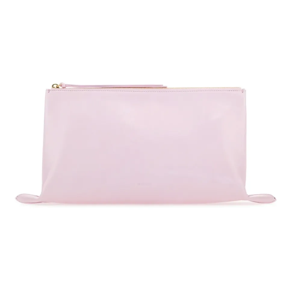 Pochette Zippée avec Logo en Relief