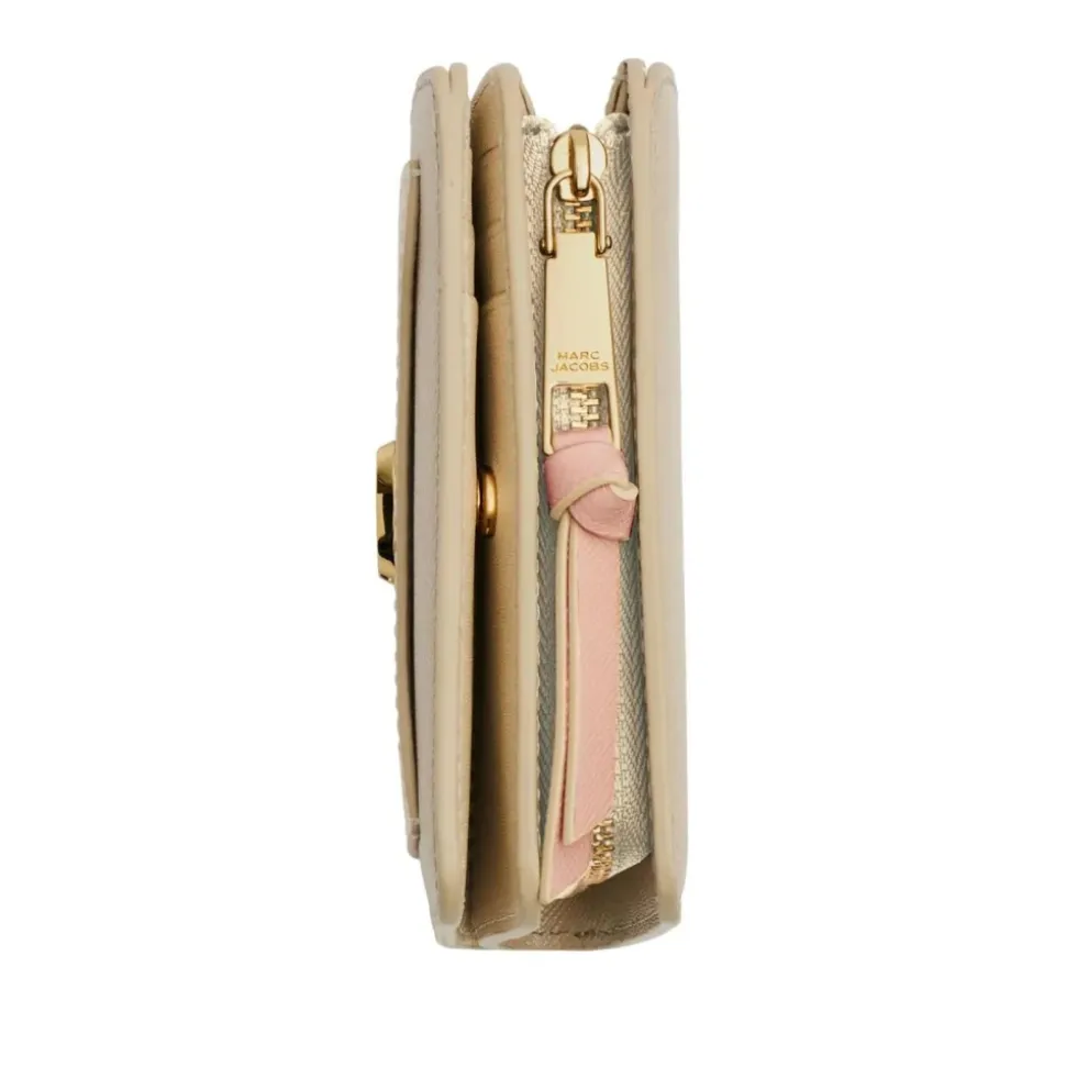 Pochette Zippée en Cuir Saffiano