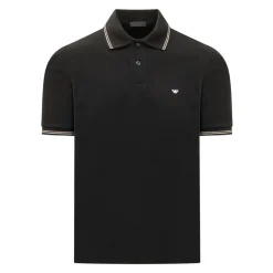 Polo à bordures rayées
