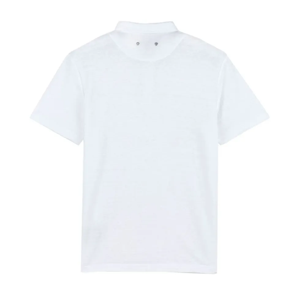 Polo en Jersey de Lin pour Homme
