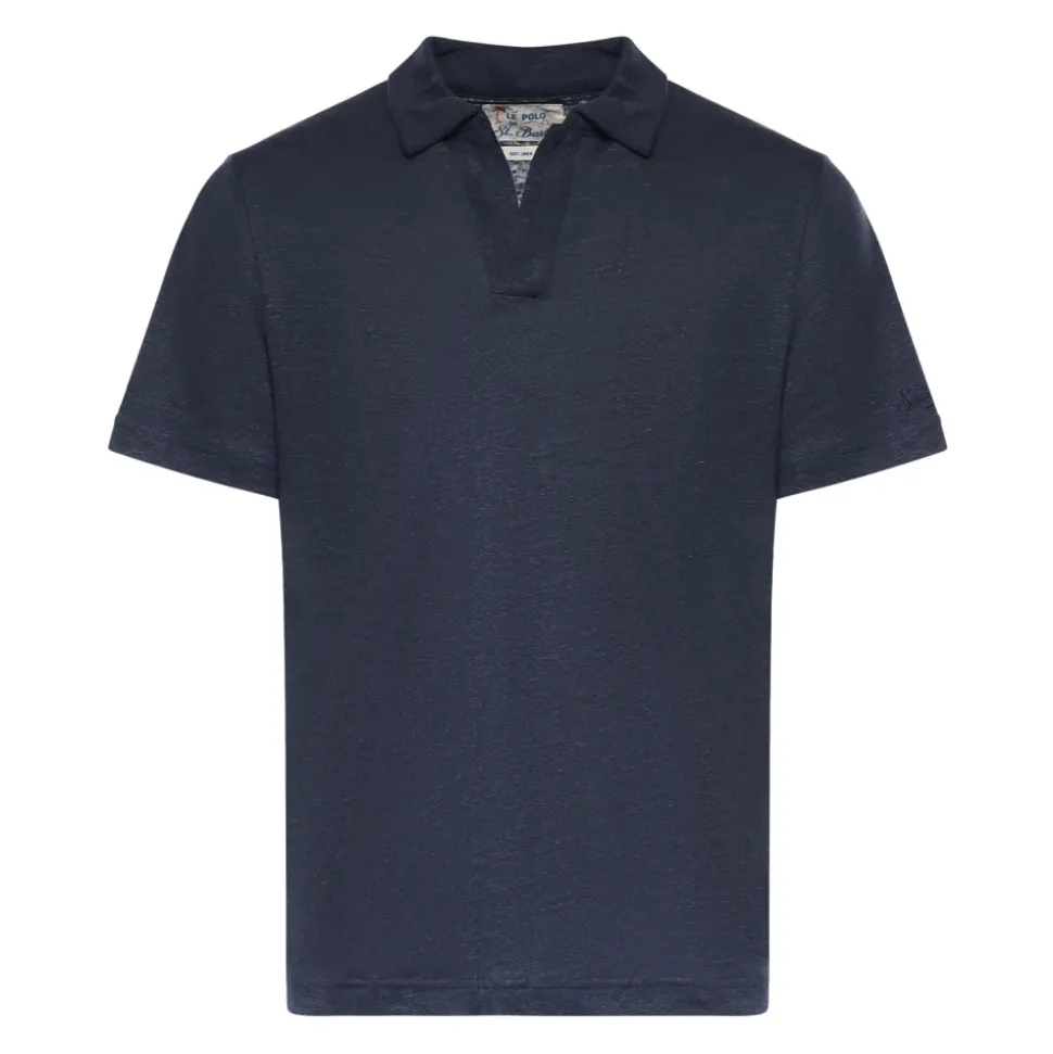 Polo en lin jersey