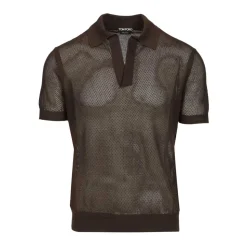 Polo en Maille de Coton et Soie