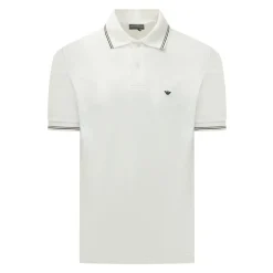 Polo à finitions rayées