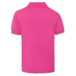 Polo Fuchsia avec Icône Crocodile