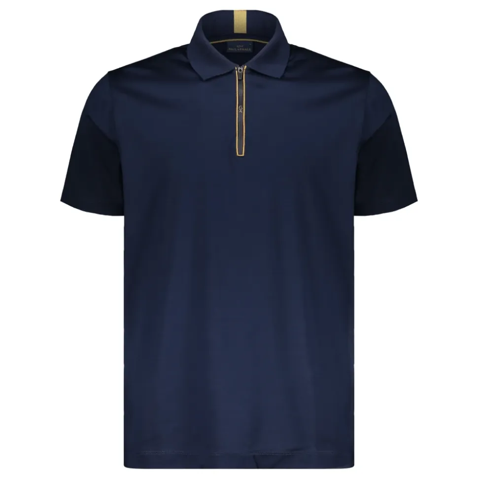 Polo Zippé à Manches Courtes
