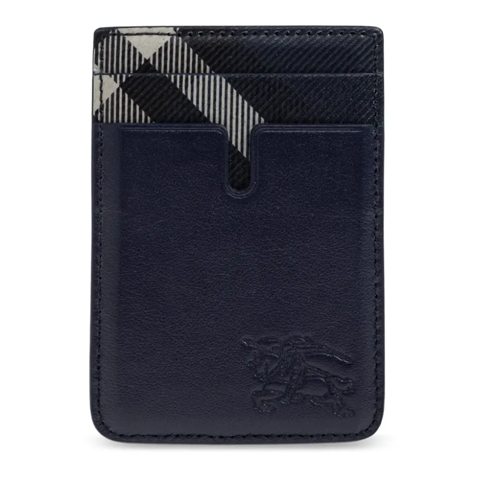 Porte-cartes en cuir avec logo