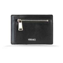 Porte-cartes en cuir avec poche à monnaie