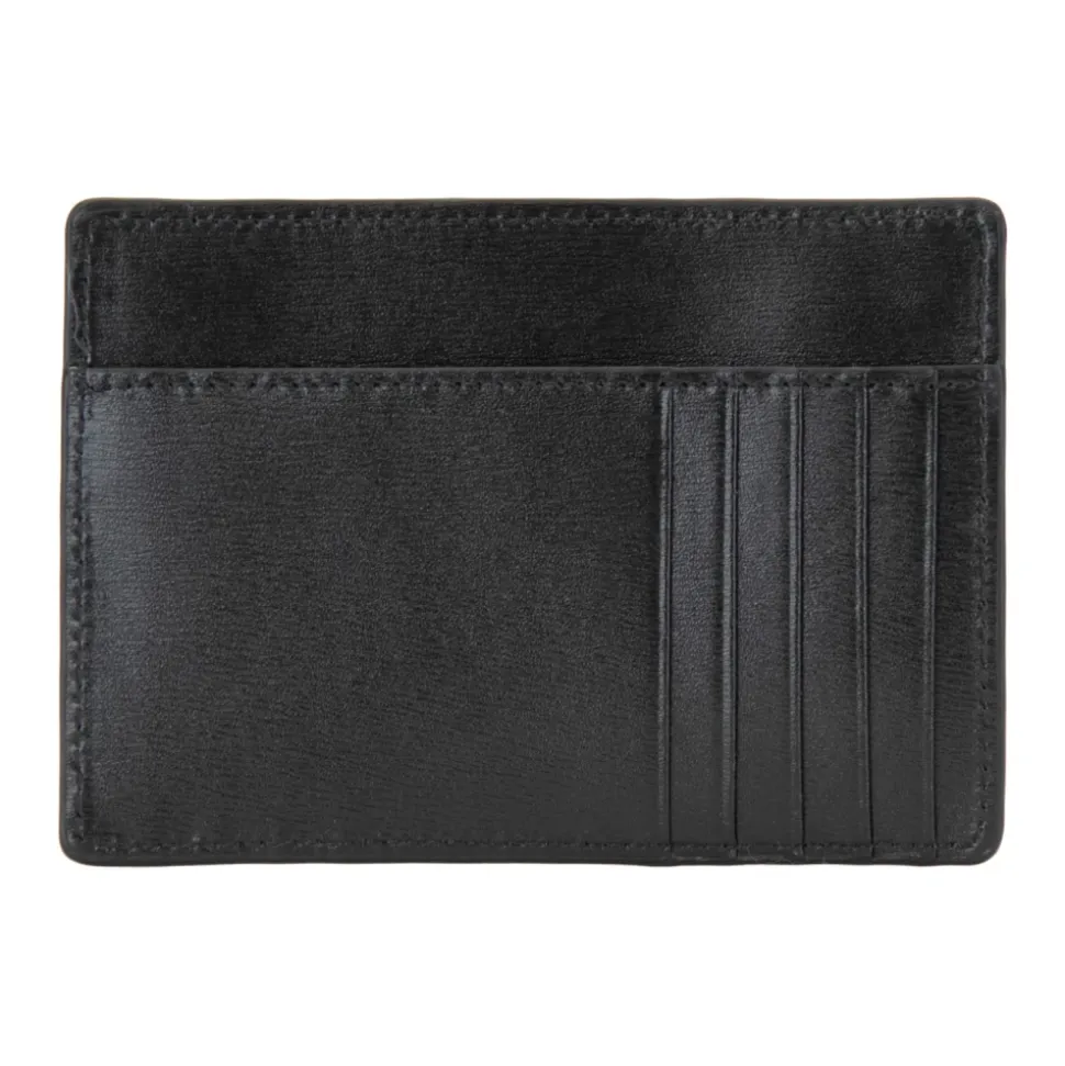 Porte-cartes en cuir avec poche à monnaie