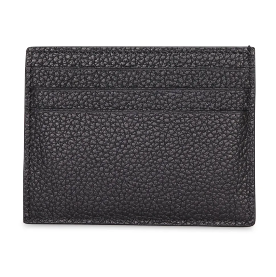 Porte-cartes en cuir grainé