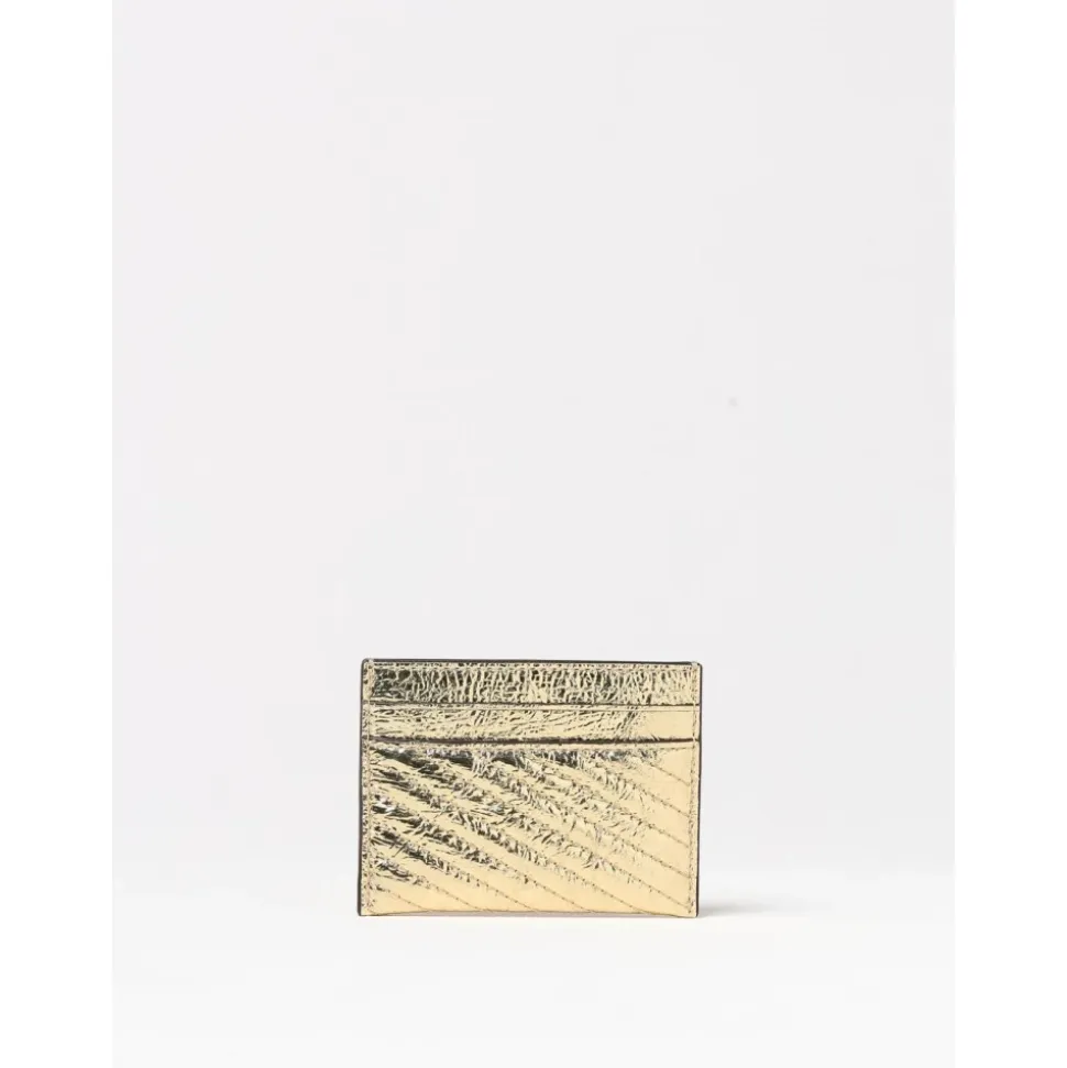 Porte-Cartes en Cuir Métallique Organisateur