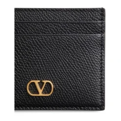 Porte-cartes à fermeture éclair Vlogo noir