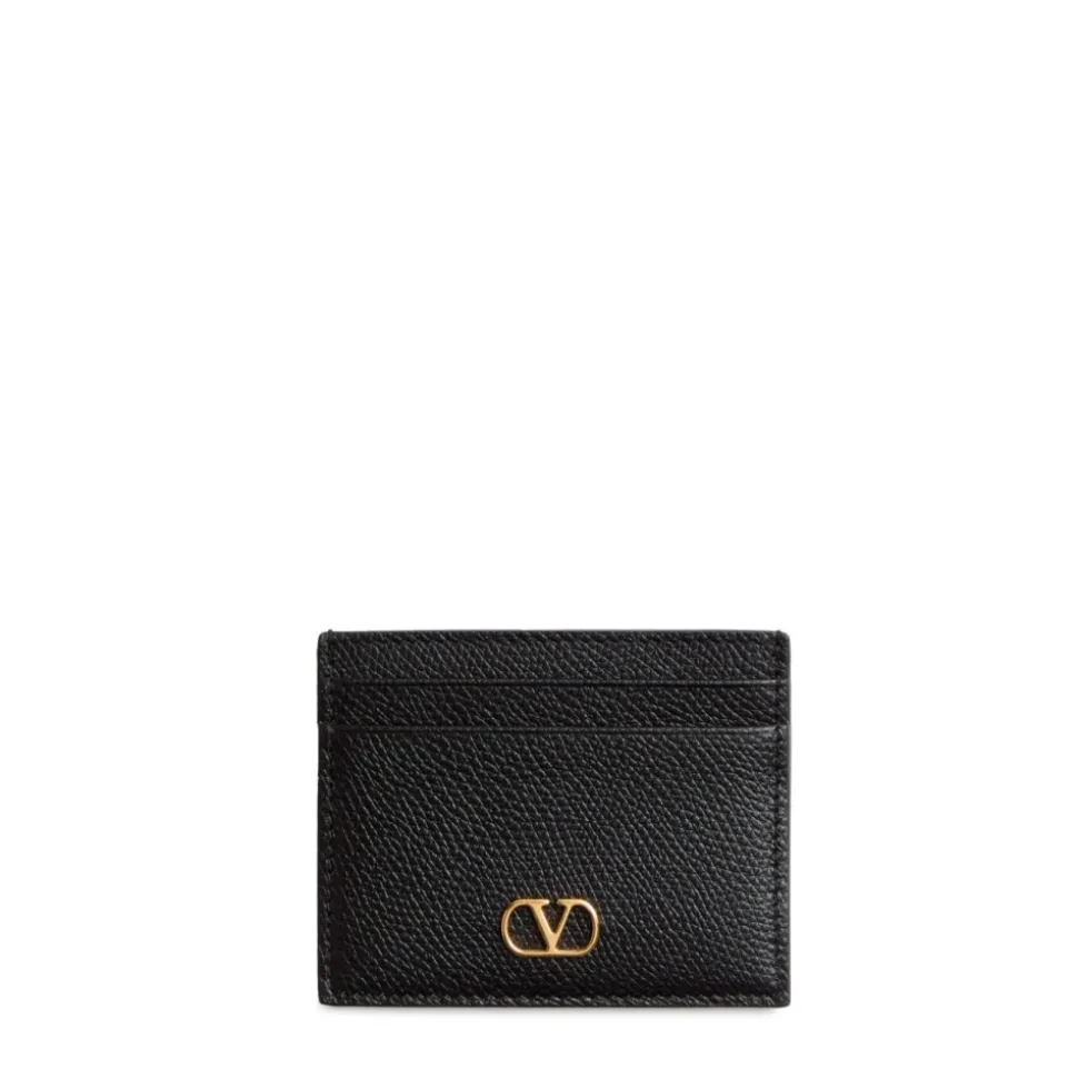 Porte-cartes à fermeture éclair Vlogo noir