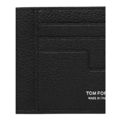 Porte-cartes oversize en cuir grainé T Line