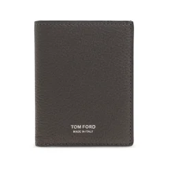Porte-cartes pliant en cuir grainé