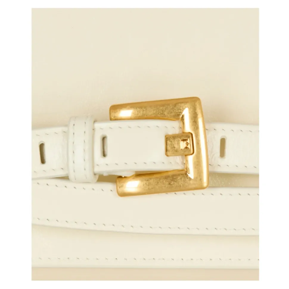 Portefeuille avec chaîne Shuffle en cuir froissé