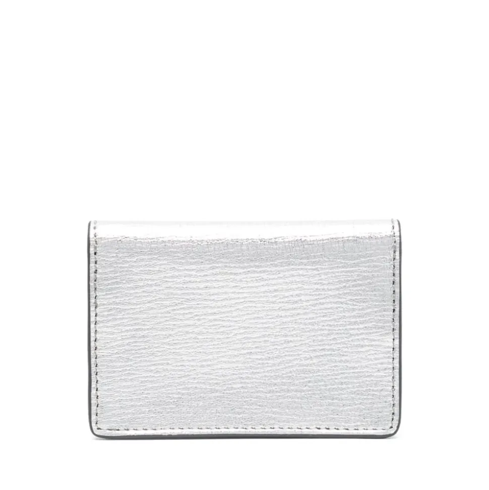 Portefeuille avec Finition Métallique et Détails en Appliqué