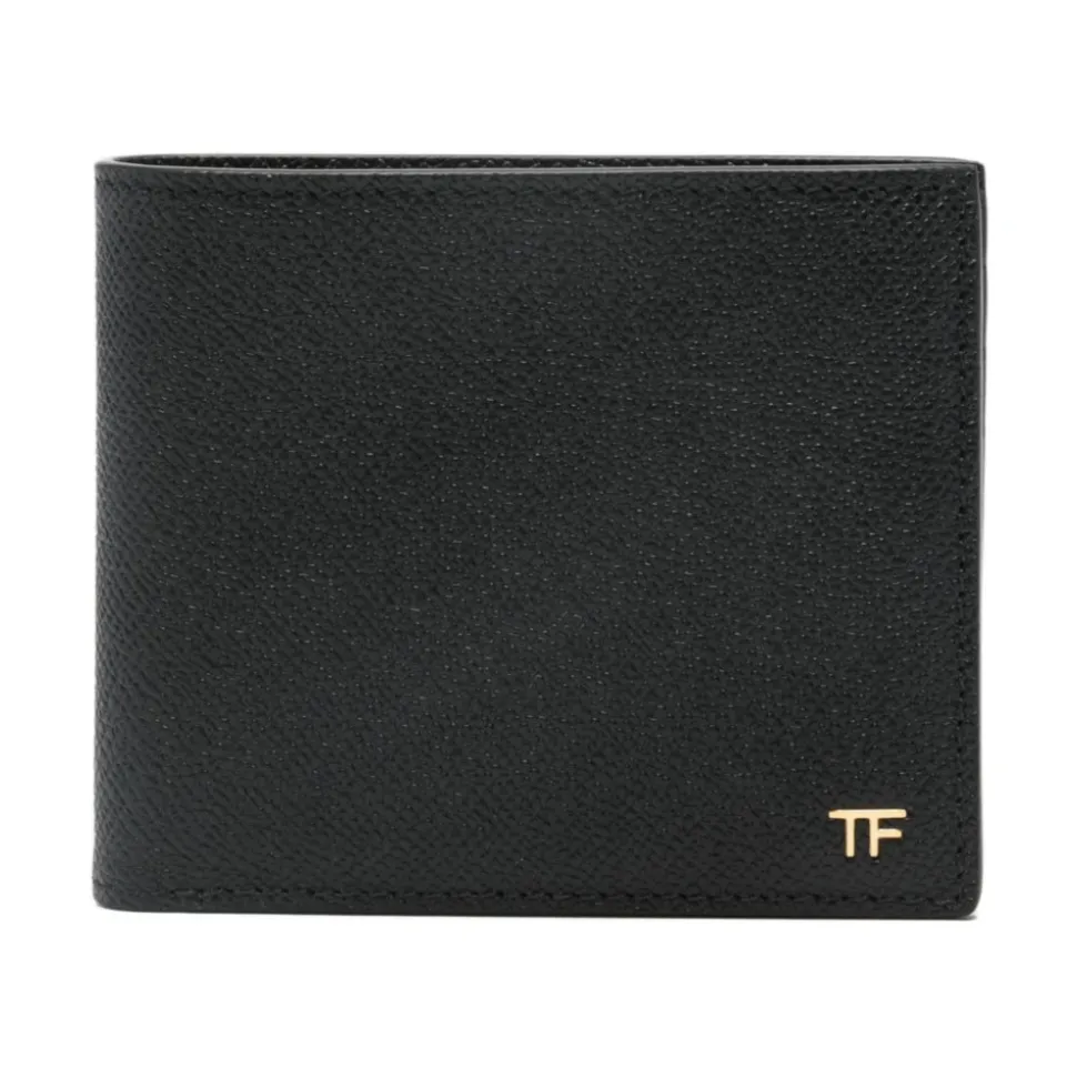 Portefeuille bi-fold avec plaque logo