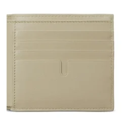 Portefeuille Bifold en Cuir avec Logo Plaque