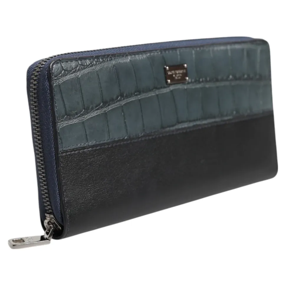 Portefeuille Continental Homme en Cuir Exotique