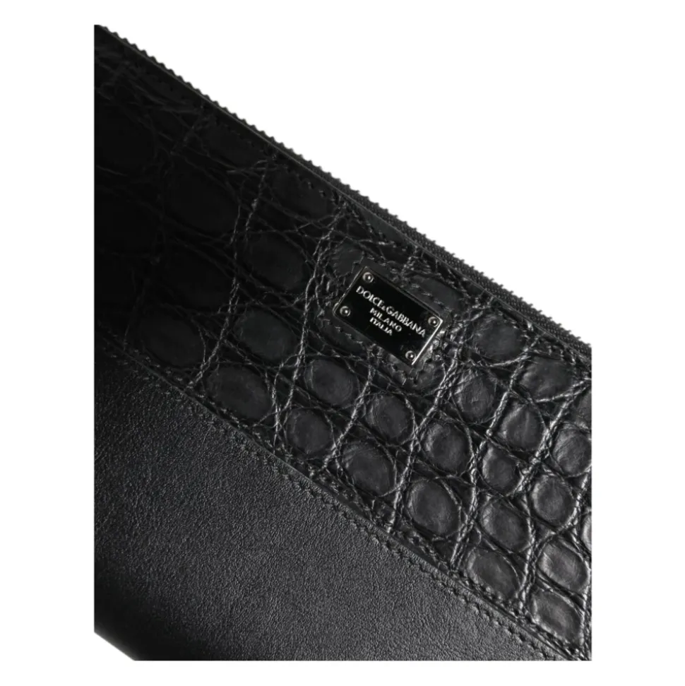 Portefeuille de luxe en cuir d'autruche avec un grand espace de rangement