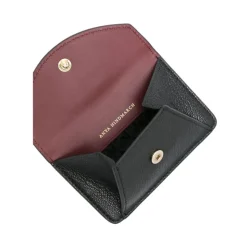 Portefeuille en cuir motif yeux