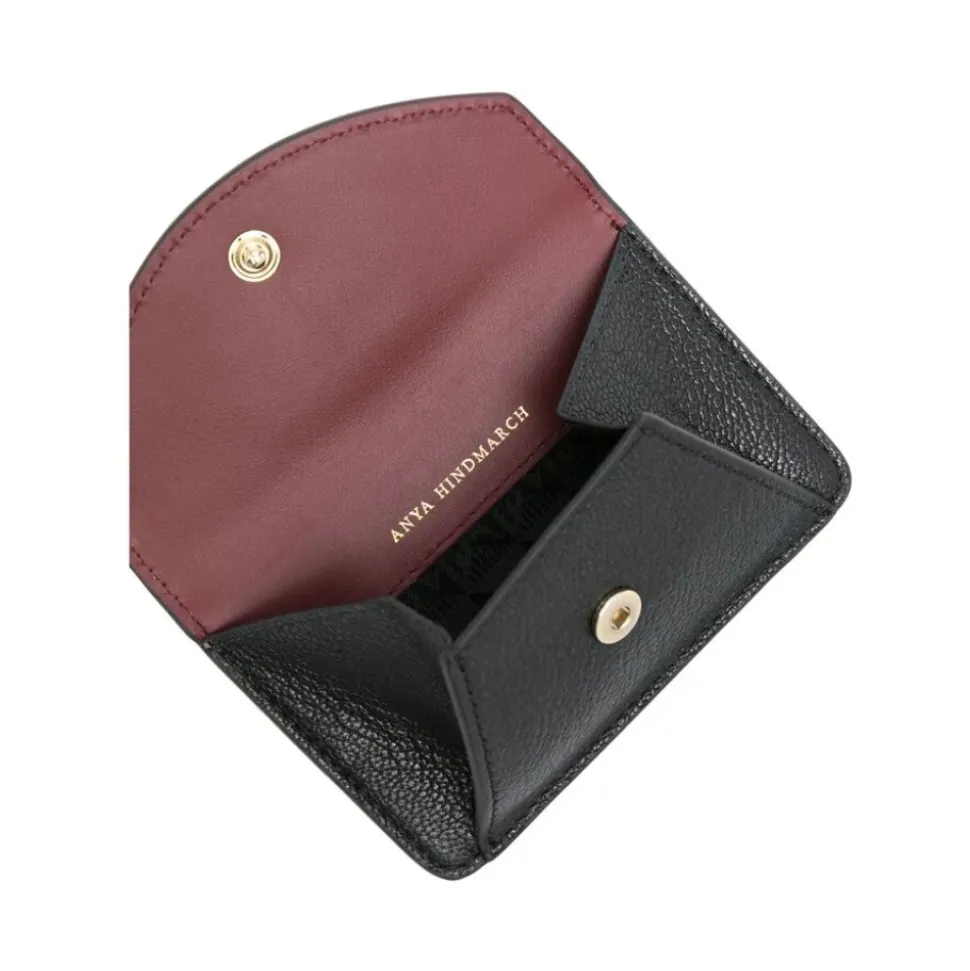 Portefeuille en cuir motif yeux