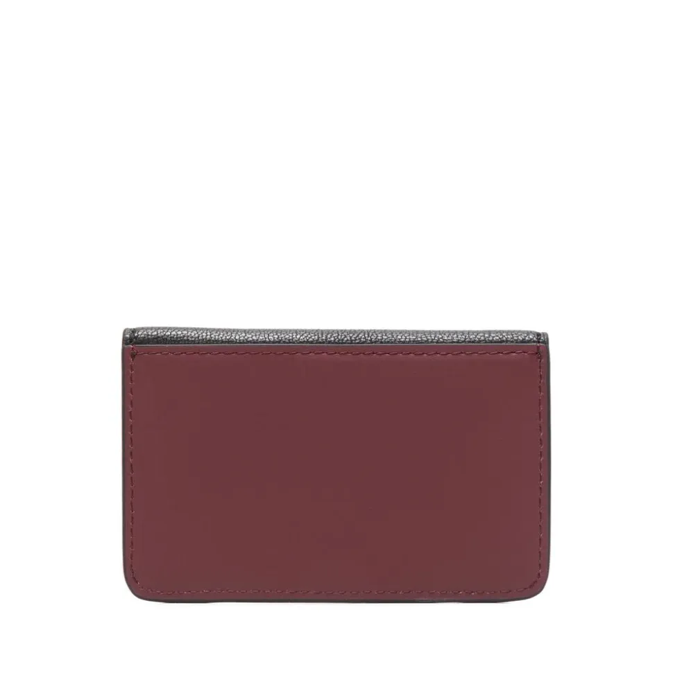 Portefeuille en cuir motif yeux