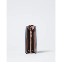 Portefeuille en cuir à zip