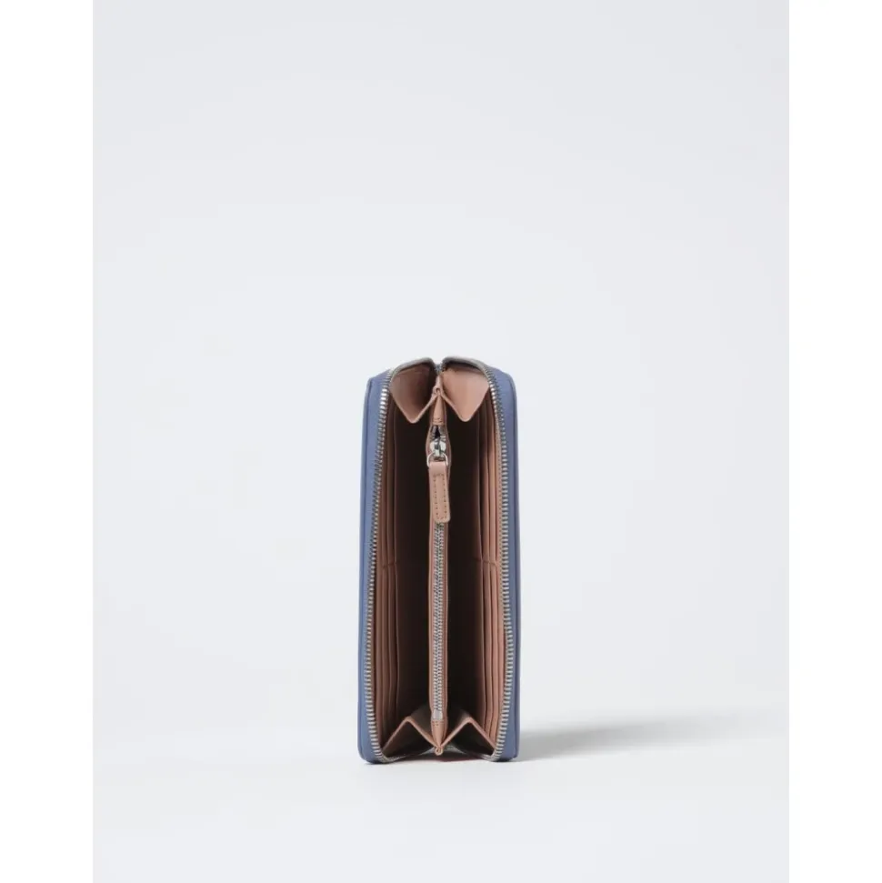 Portefeuille en cuir à zip