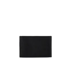 Portefeuille en toile de polyester noir avec logo emblématique