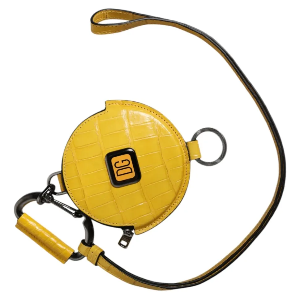 Portefeuille rond en cuir