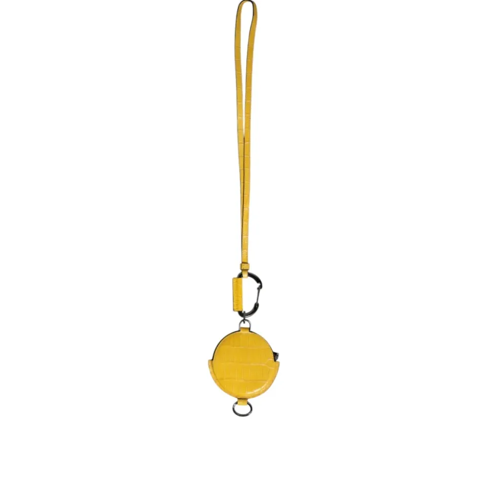 Portefeuille rond en cuir