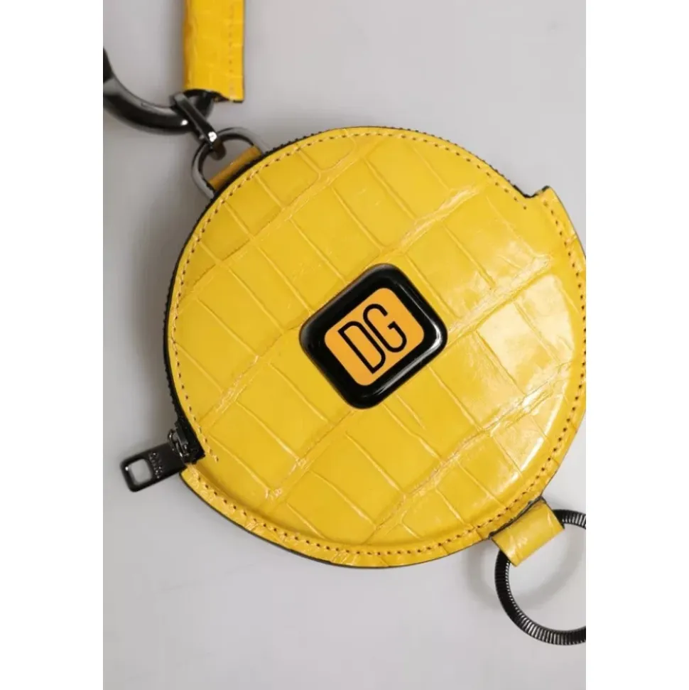Portefeuille rond en cuir