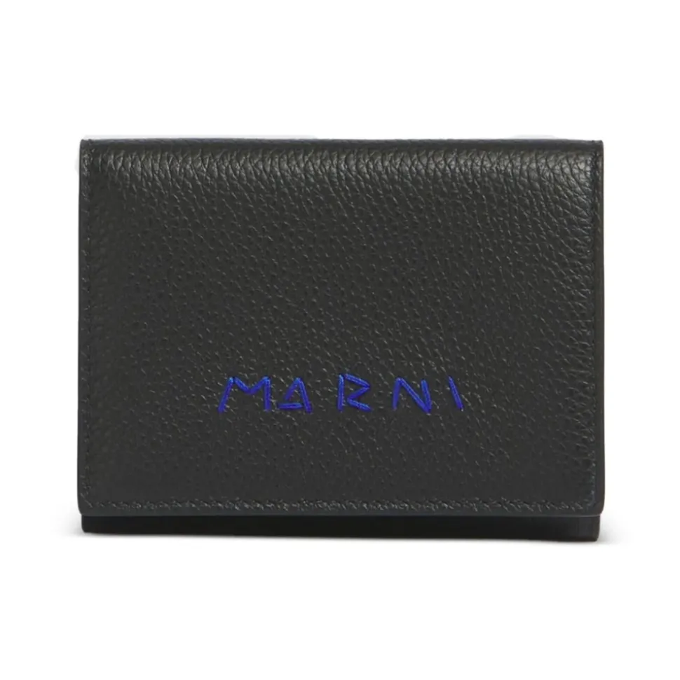 Portefeuille triple piqûre avec logo