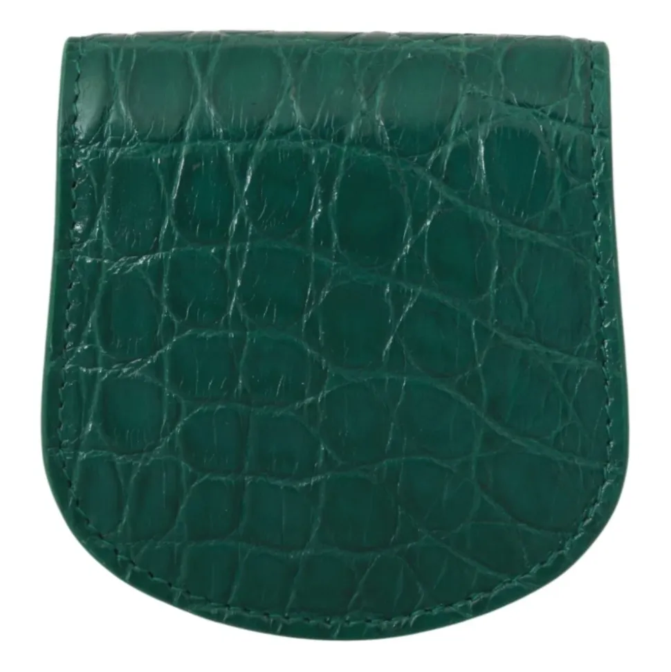 Porte-monnaie en peau exotique de luxe