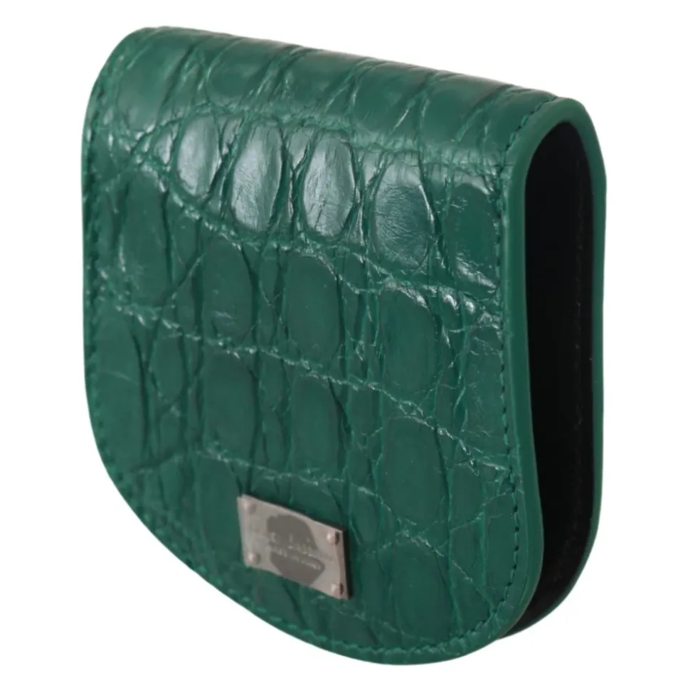 Porte-monnaie en peau exotique de luxe
