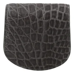 Porte-Préservatif en Cuir Gris Exotique