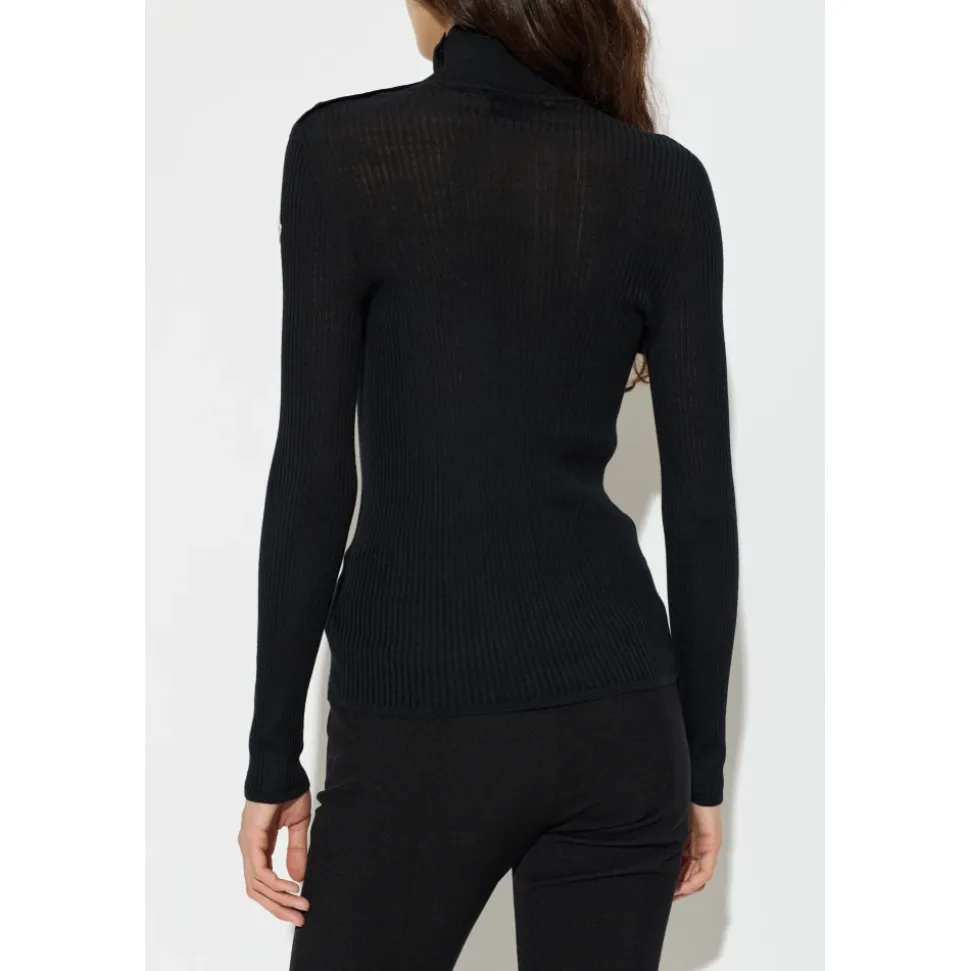 Pull à col roulé en laine