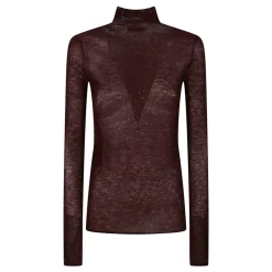 Pull à col roulé en maille Moss